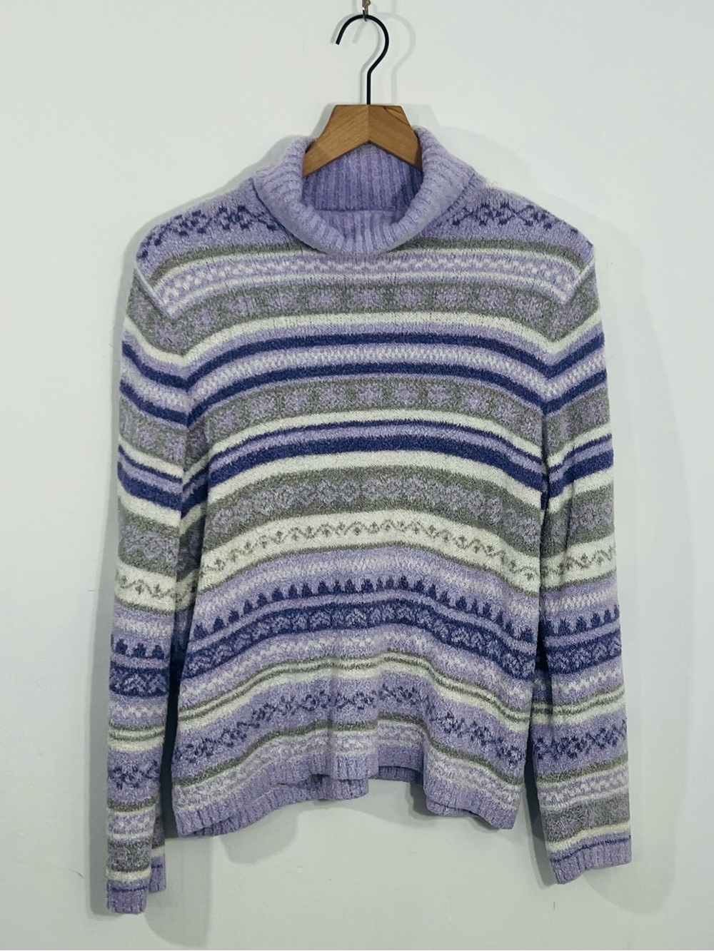 Croft & Barrow Long Sleeve Pullover Turtleneck Knit Sweater Cottage Cozy Comfy